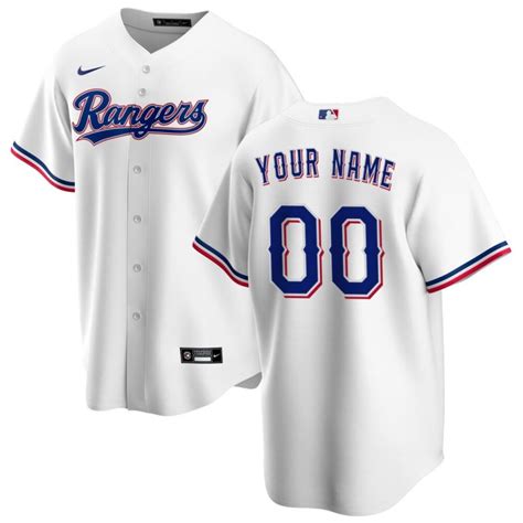 texas rangers nike youth home replica custom jersey - white|Nike Texas Rangers White Home Replica Custom Jersey.